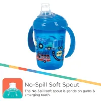 Nuby 2Pk 8Oz 2 Hndl No-Spill Boy Spout Cup 2