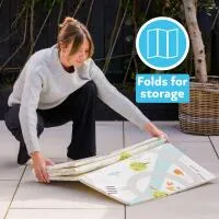  Reversible Play Mat Grey Moon Star 4