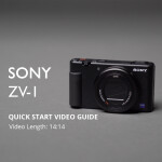 Using Your New Sony ZV-1 - Quick Start Guide