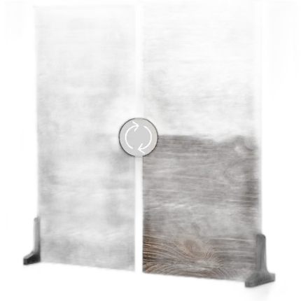 V-Flat World 24x24in Duo-Board Background (Vintage Oak/Ink Hardwood)