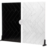V-Flat World 30X40in Duo-Board Background (Zigzag Marble White/Black)