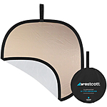 Westcott Illuminator Collapsible 2-in-1 Sunlight/White Bounce Reflector 32in