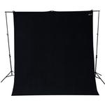 Westcott 9x10 Ft Rich Black Matte Heavy Duty Wrinkle Resistant BackDrop