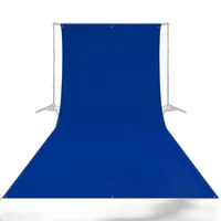 Westcott Wrinkle-Resistant Backdrop - Royal Blue Chroma-Key 9x20 2