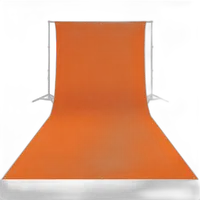 Westcott Wrinkle-Resistant Backdrop - Tiger Orange (9ft x 20ft) 1