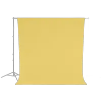 Westcott Wrinkle-Resistant Backdrop - Canary Yellow (9ft x 10ft) 1