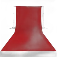 Westcott Wrinkle-Resistant Backdrop - Scarlet Red (9ft x 20ft) 1