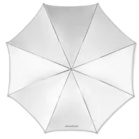 Westcott 43 Inch Optical White Satin Collapsible Umbrella 0