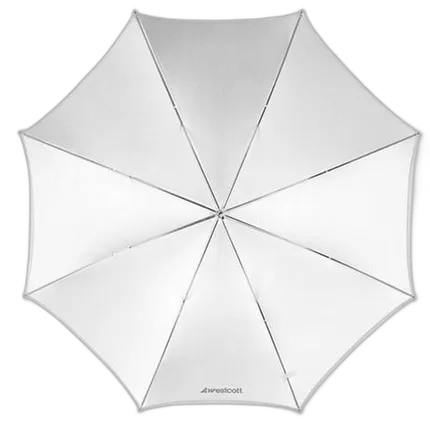 Westcott 32 Inch White Optical Satin Umbrella