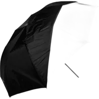 Westcott 43Inch Optical White Satin Umbrella W/Removable Black Cover 0