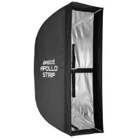 Westcott Apollo Strip Speedlite Softbox Kit 12x36 inch 2