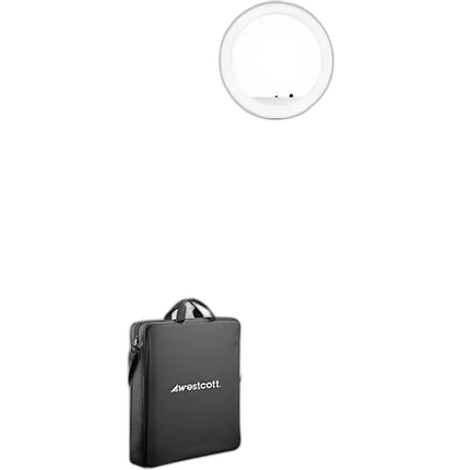 Westcott 18in Bi-Color LED Ring Light Kit with Batteries and Stand