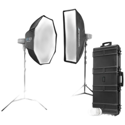 Westcott FJ400 Strobe 2-Light Location Hard Case Kit with FJ-X3 M Universal
