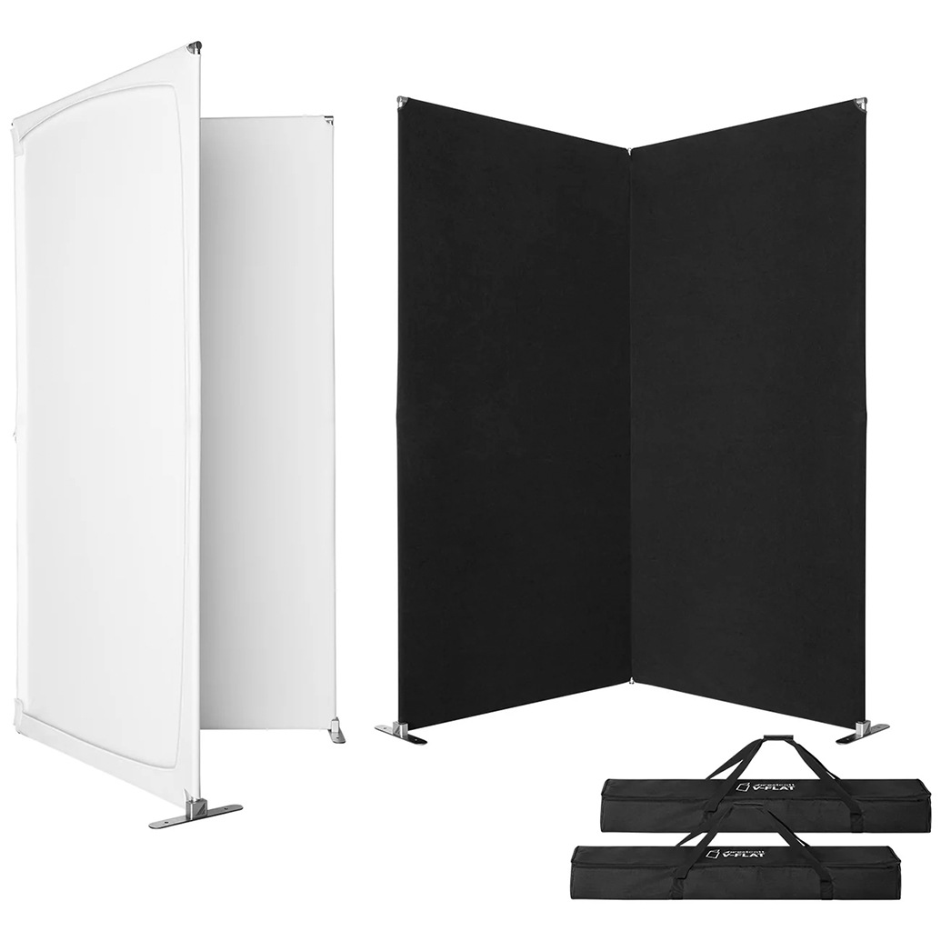 Westcott V-Flat 2-Pack with White and Black Fabric for portrait fill and negative fill