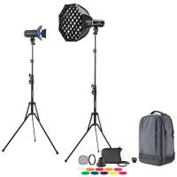 Westcott FJ100 Strobe 2-Light Backpack Kit with FJ-T1 M Multi Trigger 0