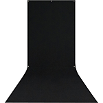 Westcott X-Drop Wrinkle-Resistant Backdrop - Rich Black Sweep 5x12ft