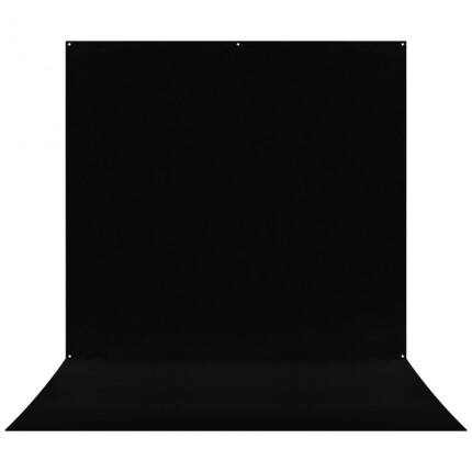 Westcott X-Drop Pro Wrinkle-Resistant Backdrop - Rich Black Sweep (8FT x 13F