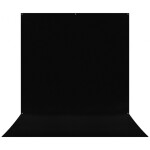 Westcott X-Drop Pro Wrinkle-Resistant Backdrop - Rich Black Sweep (8FT x 13F