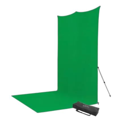 Westcott X-Drop Pro Wrinkle-Resistant Backdrop Kit - Chroma-Key Green Screen