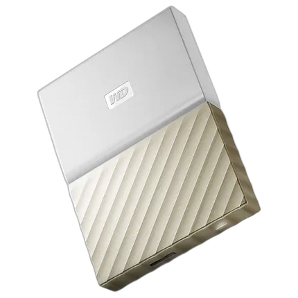 Western Digital 1TB My Passport Ultra USB 3.0 External Hard Drive (White/Gol