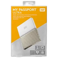 Western Digital 1TB My Passport Ultra USB 3.0 External Hard Drive (White/Gol 7