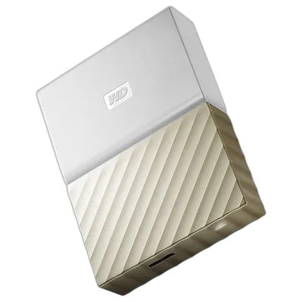 Western Digital 3TB My Passport Ultra USB 3.0 External Hard Drive (White/Gol