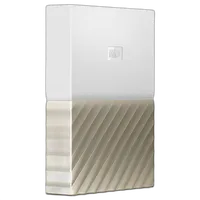 Western Digital 3TB My Passport Ultra USB 3.0 External Hard Drive (White/Gol 2