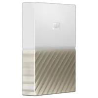 Western Digital 4TB My Passport Ultra USB 3.0 External Hard Drive (White/Gol 2