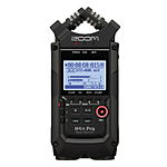 Zoom H4N Pro 4-Input/4-Track Portable Handy Recorder (All Black)