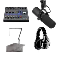 Zoom LiveTrak L-8 Solo Podcast Kit with Shure SM7B Microphone 0
