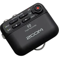 Zoom F2 Portable Field Recorder with Lavalier Microphone 0