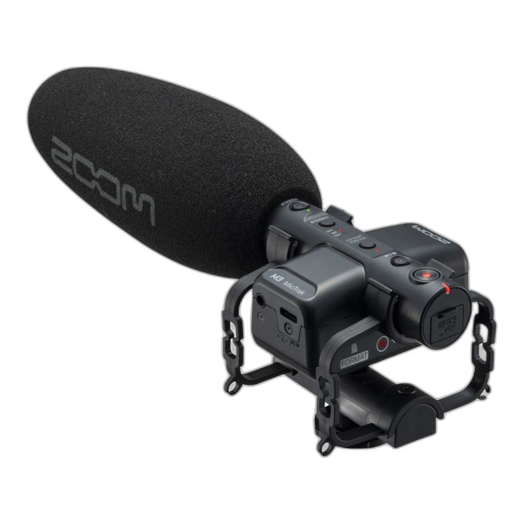 Zoom M3 MicTrak rear view