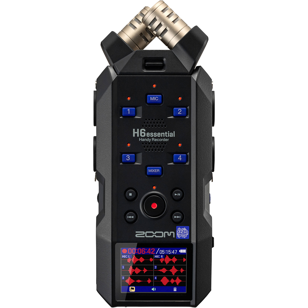 Zoom H6Essential rear controls and inputs