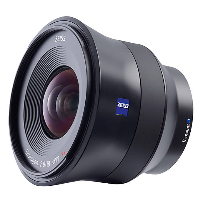 Zeiss Batis 18mm f/2.8 for Sony FE - side view