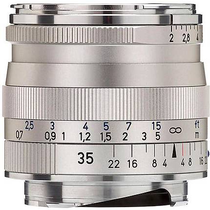 Zeiss Biogon T 35mm f/2.0 ZM Standard Lens - Silver