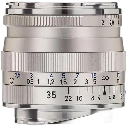Zeiss Biogon T 35mm f/2.0 ZM Standard Lens - Silver