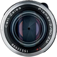 Zeiss Planar T 50mm f/2.0 ZM Standard Lens - Silver 1