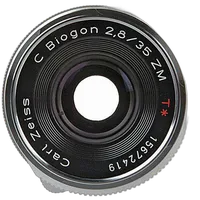 Zeiss Wide Angle 35mm f/2.8 C Biogon T* ZM Manual Focus Lens - Black 1