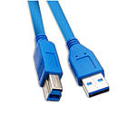 USB 3.0 Printer Device Cable, Blue, Type A Male to Type B Male, 10 foot
