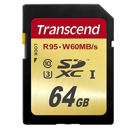 Transcend 64GB SDXC UHS-3 Memory Card