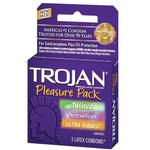 Trojan Condoms 3pk Pleasure Pack Assorted Varieties