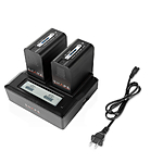 Shape NP-F980 Lithium-ion Two Batteries with NP-F Dual LCD Charger