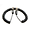 Shape Coiled SDI Cable with Right Angle Connectors - 20IN