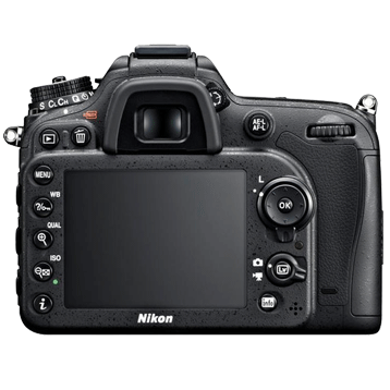Nikon DSLR Camera backside